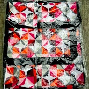 Zip-Top Organizing Utility Tote: origami pop